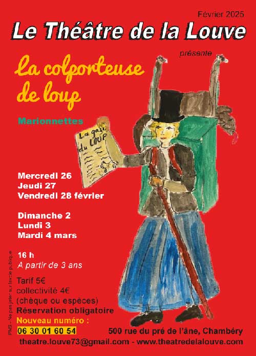 Spectacle pour enfants, la colporteuse de loup